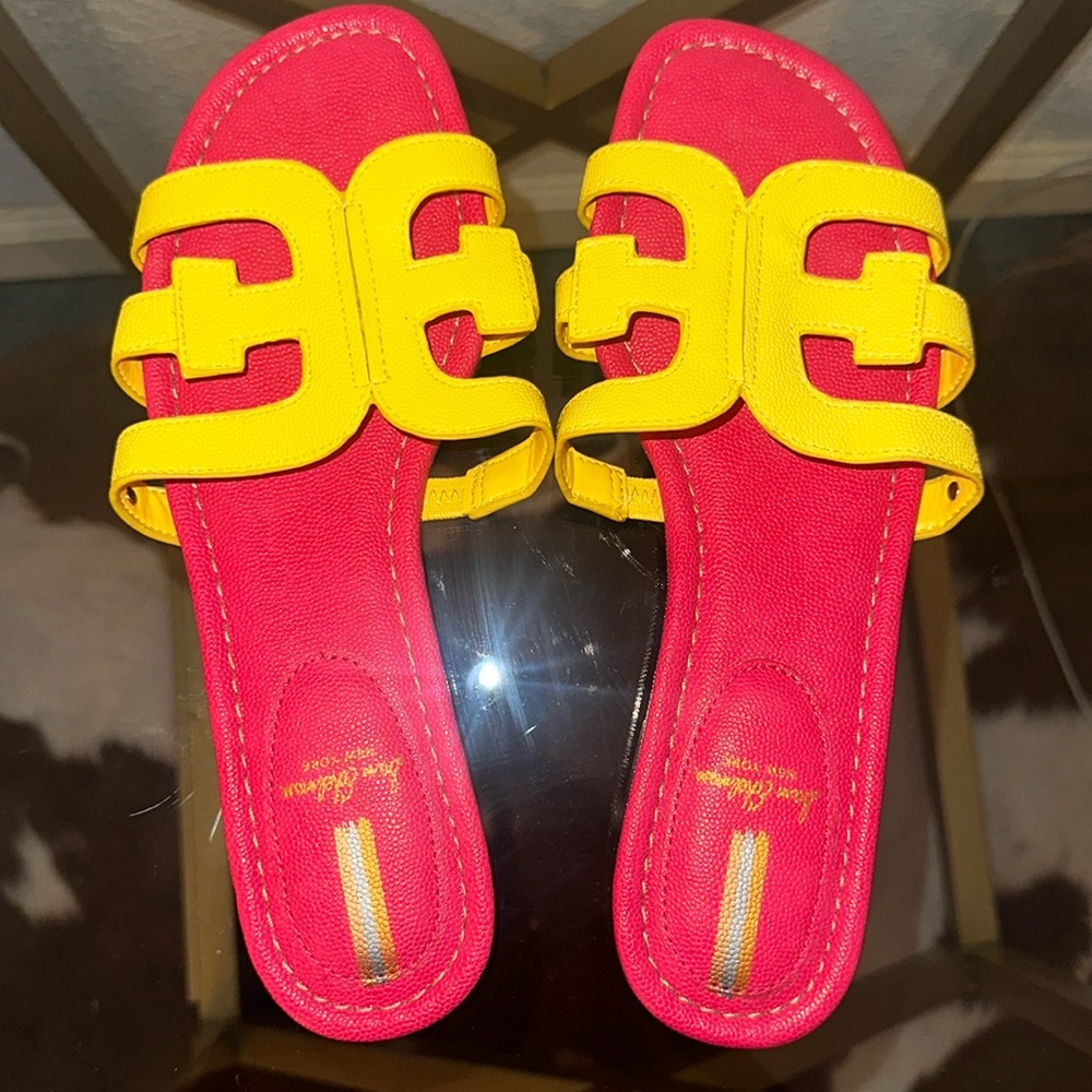 Sam Edelman Pink And Yellow Sandals
